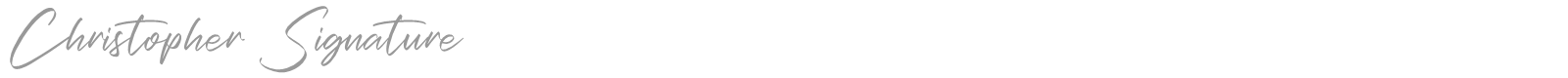 Christopher Signature font preview